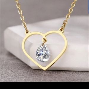 Heart Necklaces in Gold or Silver